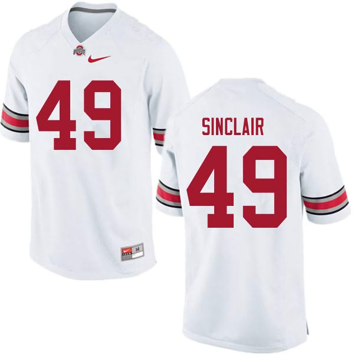 Darryl Sinclair Ohio State Buckeyes Men's NCAA #49 Nike White College Stitched Football Jersey NOW8256UU